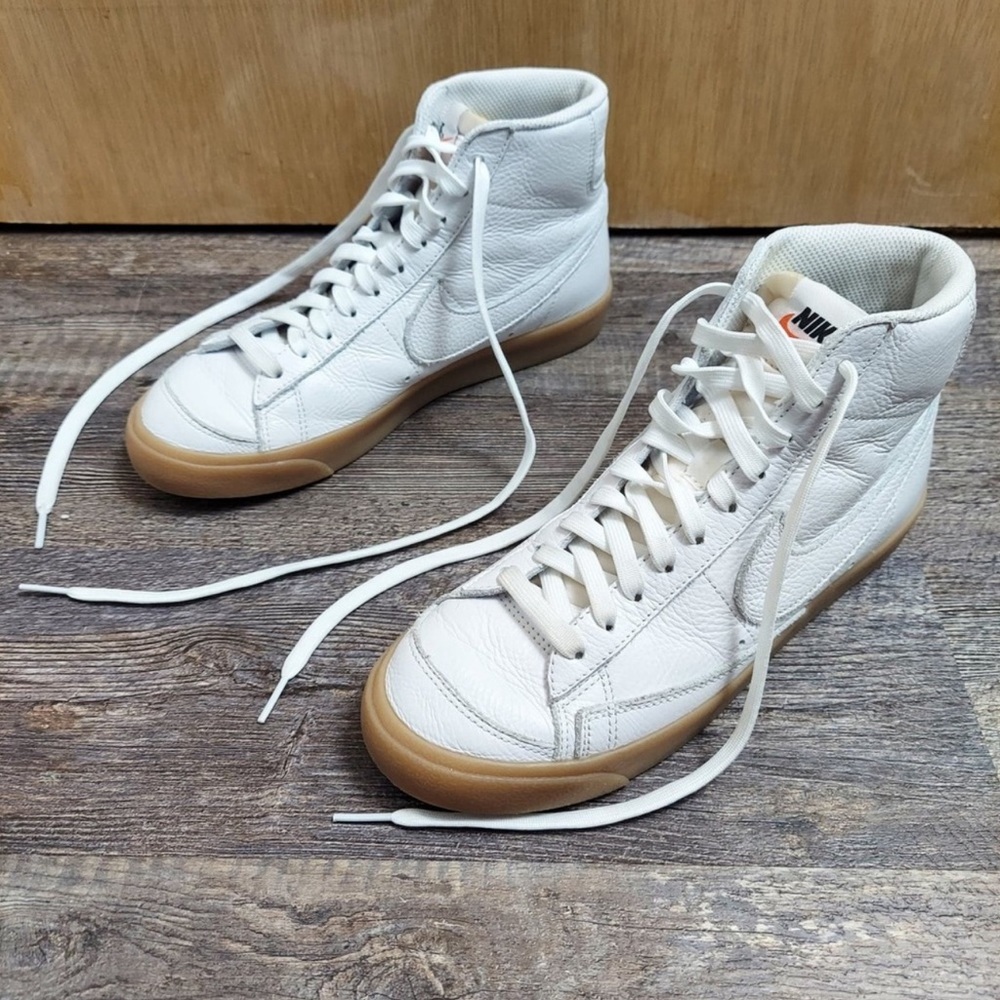 Nike Blazer Mid ‘77 Women's US 6.5 White Leather High Top Sneaker (New / No Box)